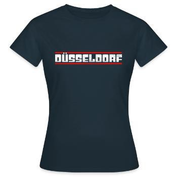 Dusseldorf - T-shirt Femme - marine - Devant - AI Model Female 172 dark (172cm)