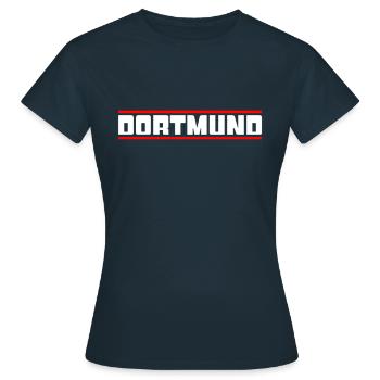 Dortmund - T-shirt Femme - marine - Devant - AI Model Female 172 dark (172cm)
