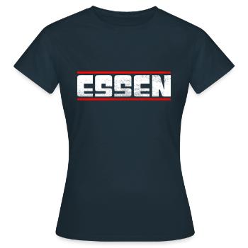 Eat - Women's T-Shirt - navy - Front - AI Model Female 172 dark (172cm)