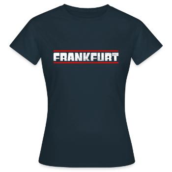 Francfort - T-shirt Femme - marine - Devant - AI Model Female 172 dark (172cm)