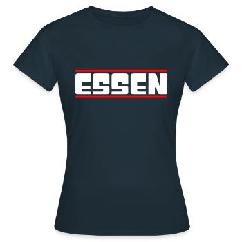 Eat - Women's T-Shirt - navy - Front - AI Model Female 172 dark (172cm)