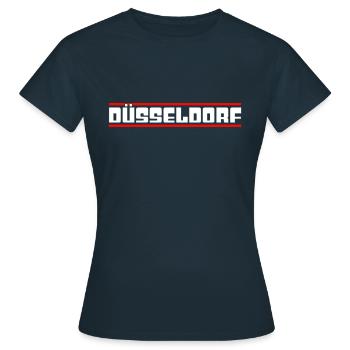 Dusseldorf - T-shirt Femme - marine - Devant - AI Model Female 172 dark (172cm)