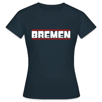 Brême - T-shirt Femme - marine - Devant - AI Model Female 172 dark (172cm)