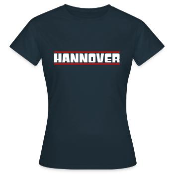 Hanovre - T-shirt Femme - marine - Devant - AI Model Female 172 dark (172cm)