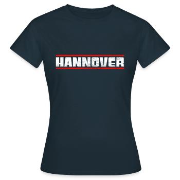 Hanovre - T-shirt Femme - marine - Devant - AI Model Female 172 dark (172cm)