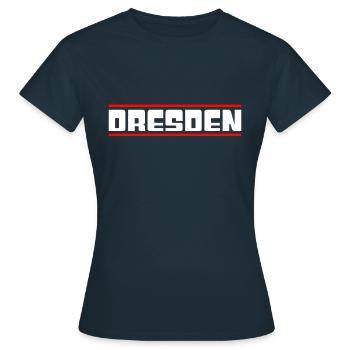 Dresde - T-shirt Femme - marine - Devant - AI Model Female 172 dark (172cm)