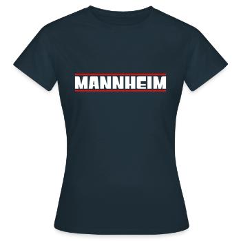 Mannheim - T-shirt Femme - marine - Devant - AI Model Female 172 dark (172cm)