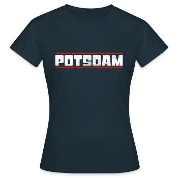 Potsdam - T-shirt Femme - marine - Devant - AI Model Female 172 dark (172cm)