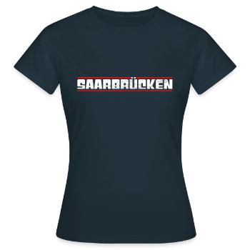 Sarrebruck - T-shirt Femme - marine - Devant - AI Model Female 172 dark (172cm)