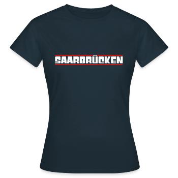 Sarrebruck - T-shirt Femme - marine - Devant - AI Model Female 172 dark (172cm)