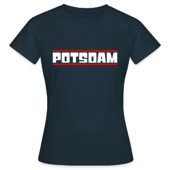 Potsdam - T-shirt Femme - marine - Devant - AI Model Female 172 dark (172cm)