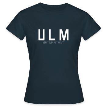 Ulm Ma ville - T-shirt Femme - marine - Devant - AI Model Female 172 dark (172cm)