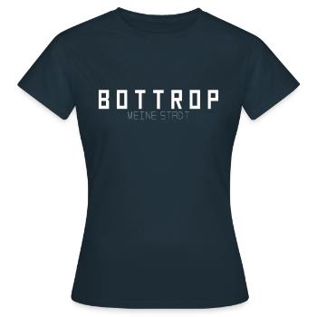 Bottrop Meine Stadt - Frauen T-Shirt - Navy - Vorne - AI Model Female 172 dark (172cm)