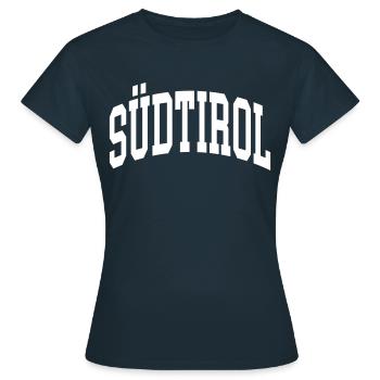Tyrol du Sud - T-shirt Femme - marine - Devant - AI Model Female 172 dark (172cm)