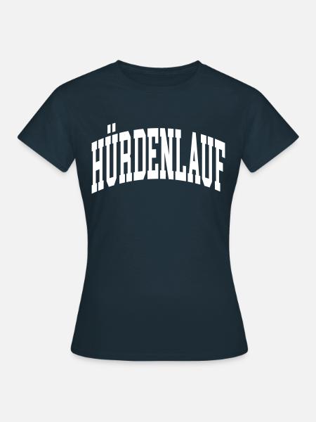 Hürdenlauf - Frauen T-Shirt - Navy
