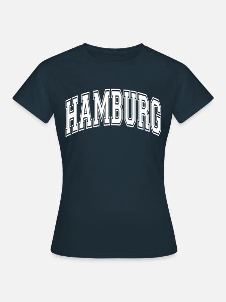 Hamburg - Frauen T-Shirt - Navy