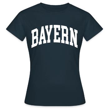 Bavière - T-shirt Femme - marine - Devant - AI Model Female 172 dark (172cm)