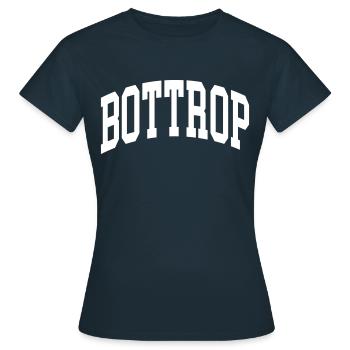 Bottrop - Frauen T-Shirt - Navy - Vorne - AI Model Female 172 dark (172cm)
