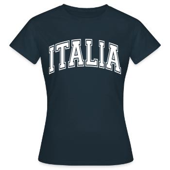 Italie - T-shirt Femme - marine - Devant - AI Model Female 172 dark (172cm)