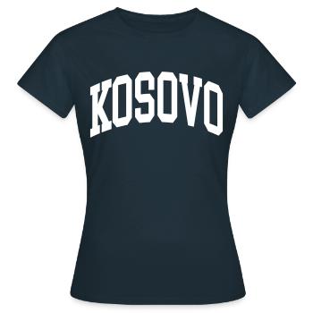 Kosovo - T-shirt Femme - marine - Devant - AI Model Female 172 dark (172cm)