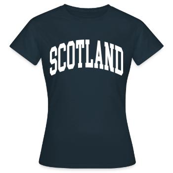 Écosse - T-shirt Femme - marine - Devant - AI Model Female 172 dark (172cm)