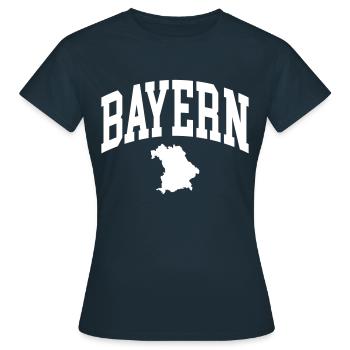 Bavière - T-shirt Femme - marine - Devant - AI Model Female 172 dark (172cm)