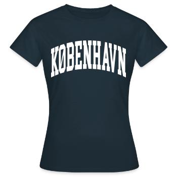 Copenhague - T-shirt Femme - marine - Devant - AI Model Female 172 dark (172cm)