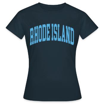 Rhode Island - Frauen T-Shirt - Navy - Vorne - AI Model Female 172 dark (172cm)