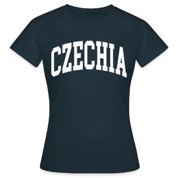 Tchéquie - T-shirt Femme - marine - Devant - AI Model Female 172 dark (172cm)
