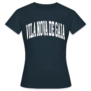 Vila Nova De Gaia - T-shirt Femme - marine - Devant - AI Model Female 172 dark (172cm)