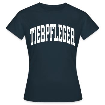 Tierpfleger - Frauen T-Shirt - Navy - Vorne - AI Model Female 172 dark (172cm)
