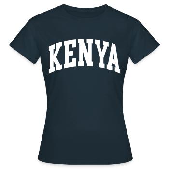 Kenya - T-shirt Femme - marine - Devant - AI Model Female 172 dark (172cm)