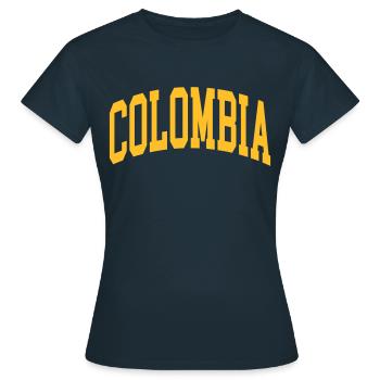 Colombie - T-shirt Femme - marine - Devant - AI Model Female 172 dark (172cm)