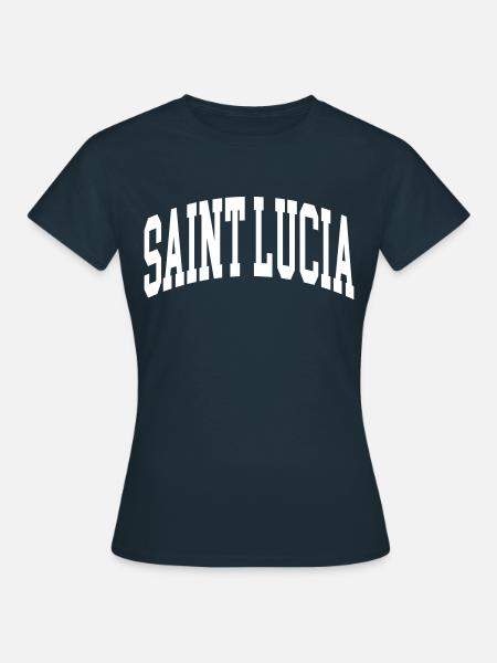 Saint Lucia - Frauen T-Shirt - Navy