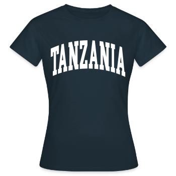 Tanzanie - T-shirt Femme - marine - Devant - AI Model Female 172 dark (172cm)