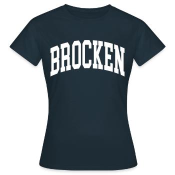 Morceau - T-shirt Femme - marine - Devant - AI Model Female 172 dark (172cm)