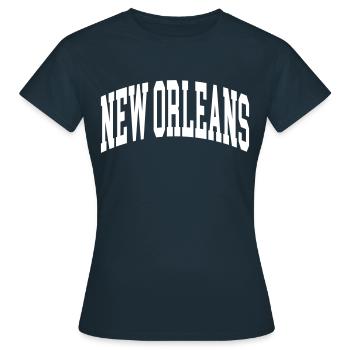 New Orleans - Women's T-Shirt - navy - Front - AI Model Female 172 dark (172cm)