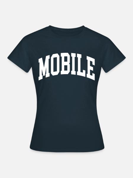 Mobile - Frauen T-Shirt - Navy