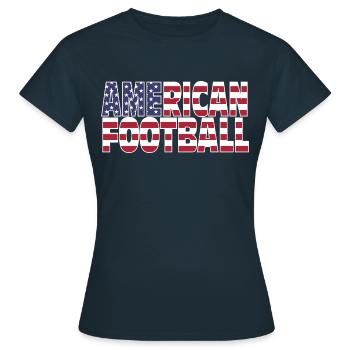 Football américain - T-shirt Femme - marine - Devant - AI Model Female 172 dark (172cm)