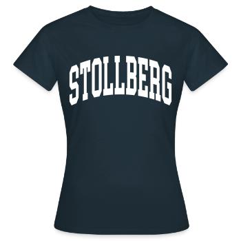 Canton de Stollberg - T-shirt Femme - marine - Devant - AI Model Female 172 dark (172cm)