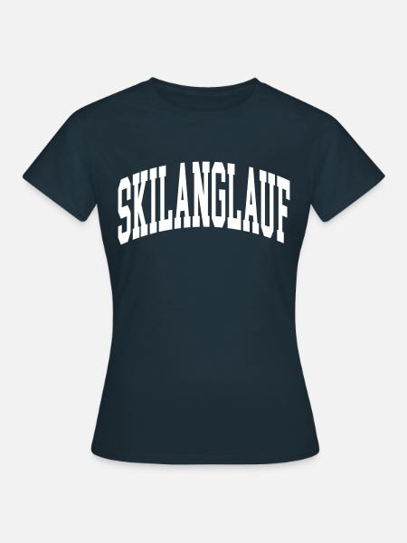 Skilanglauf - Frauen T-Shirt - Navy