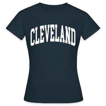Cleveland - T-shirt Femme - marine - Devant - AI Model Female 172 dark (172cm)