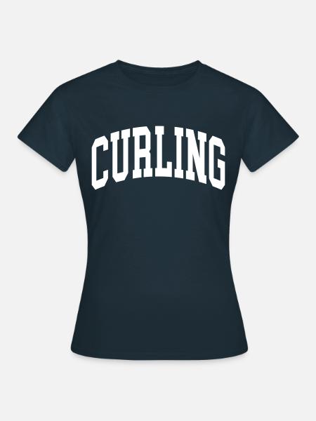 Curling - Frauen T-Shirt - Navy