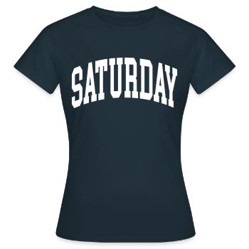 Samedi - T-shirt Femme - marine - Devant - AI Model Female 172 dark (172cm)