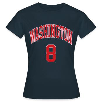 Washington 8 - T-shirt Femme - marine - Devant - AI Model Female 172 dark (172cm)