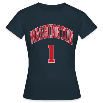 Washington 1 - T-shirt Femme - marine - Devant - AI Model Female 172 dark (172cm)