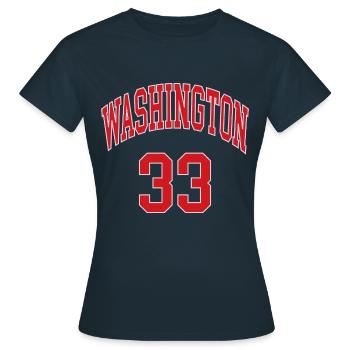 Washington 33 - T-shirt Femme - marine - Devant - AI Model Female 172 dark (172cm)