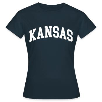 Kansas - T-shirt Femme - marine - Devant - AI Model Female 172 dark (172cm)