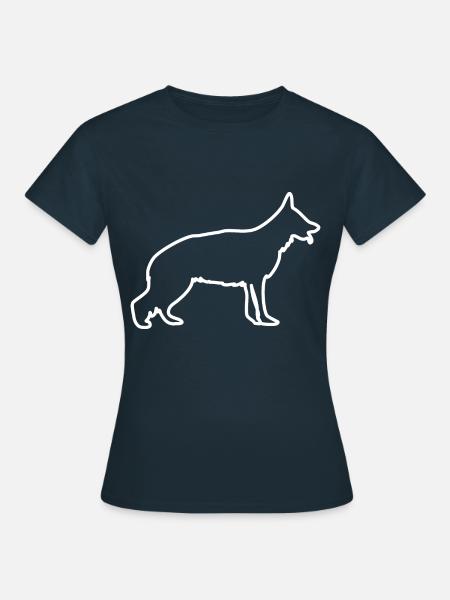 Schäferhund Hunderasse - Frauen T-Shirt - Navy