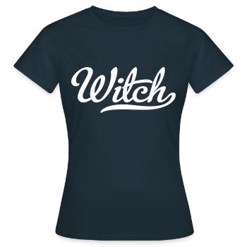 Sorcière - T-shirt Femme - marine - Devant - AI Model Female 172 dark (172cm)